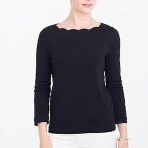 Pre-owned XS JCrew scallop top